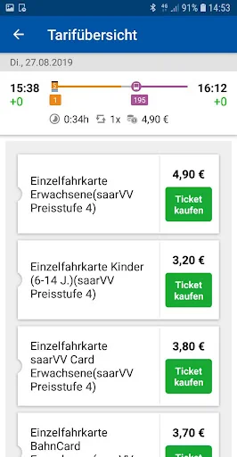 Saarfahrplan screenshot 4
