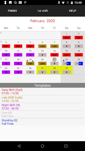 Roster-Calendar screenshot 4