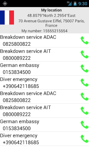 Mobile emergency call screenshot 3