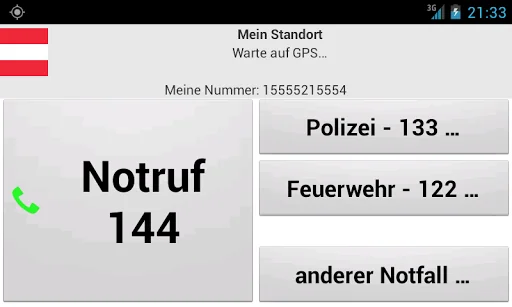 Mobile emergency call screenshot 4