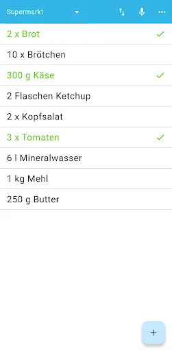 EasyList - Shopping List