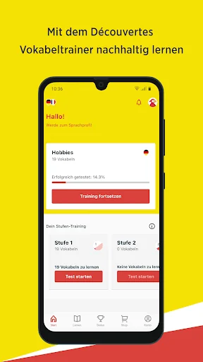 Découvertes Vokabeltrainer