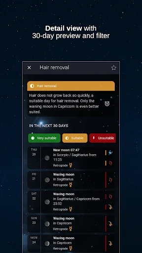 MoonWorx lunar calendar screenshot 3
