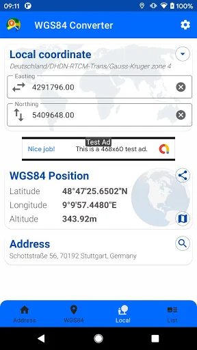 WGS84 Converter screenshot 3
