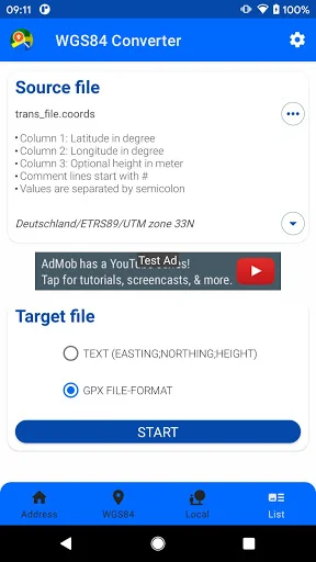 WGS84 Converter screenshot 4