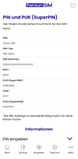 PremiumSIM Servicewelt screenshot 3