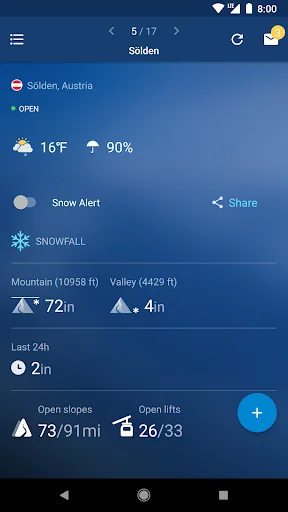 Snow Report Ski App screenshot 1