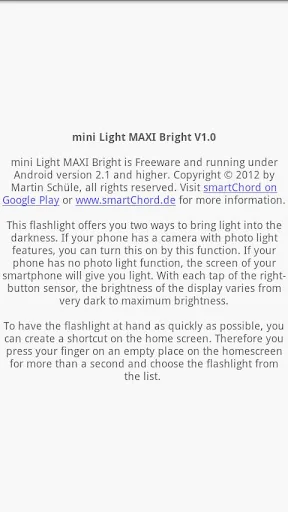 Mini flash light (LED+Display) screenshot 3