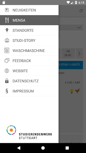 Studierendenwerk Stuttgart screenshot 1
