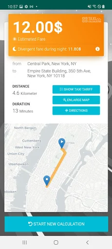 Taxi-Calculator screenshot 2