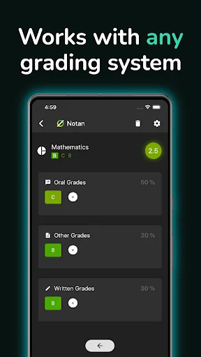 Notan: Grade Calculator screenshot 2