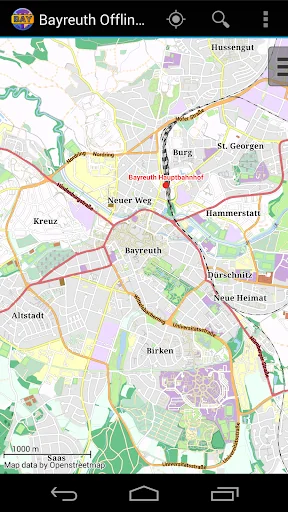 Bayreuth Offline City Map