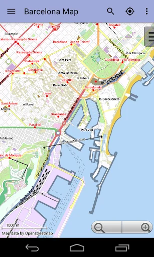 Barcelona City Map Lite