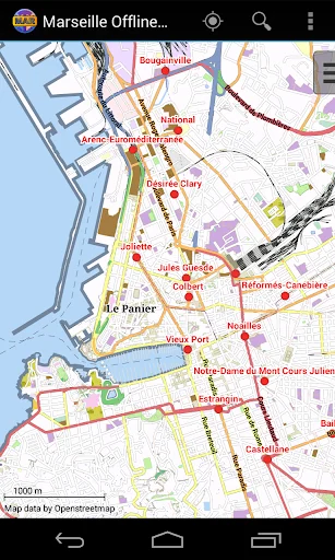 Marseille Offline City Map