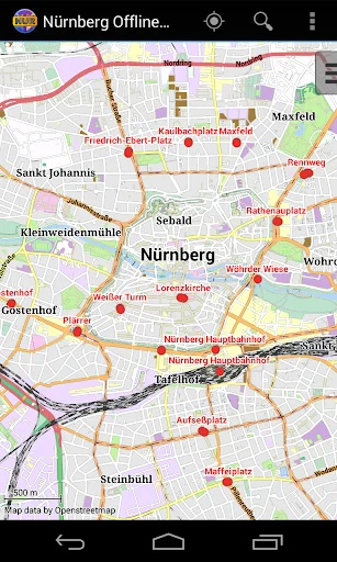Nuremberg Offline City Map