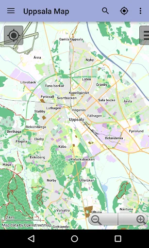 Uppsala Offline City Map