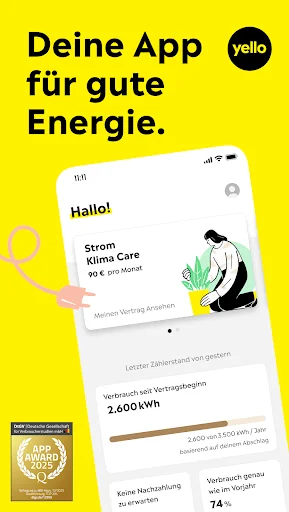 Yello App – Dein Energie-Check