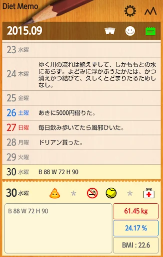 Diet Memo screenshot 3