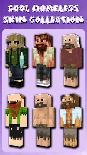 Homeless Skins for Minecraft