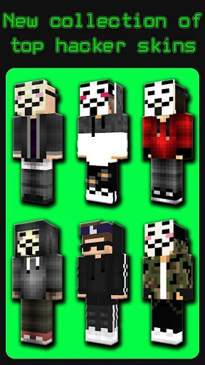 Hacker Skins for Minecraft PE