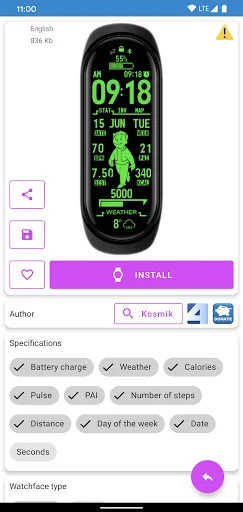 Mi Band 6 WatchFaces screenshot 4