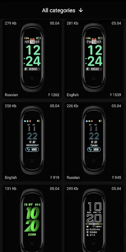 Mi Band 4 WatchFaces screenshot 2