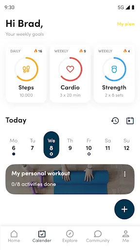 Formupgrade fitness app