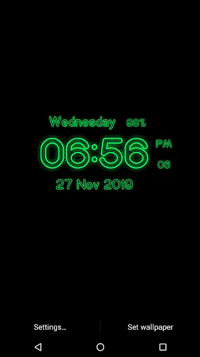 Neon Digital Clock Live WP