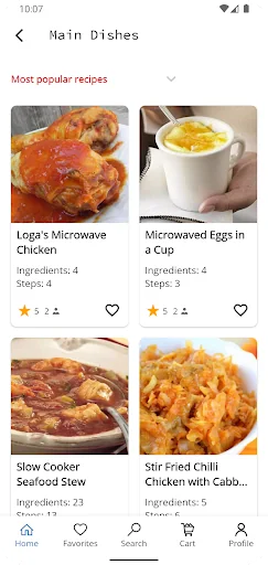 Microwave Recipes screenshot 2