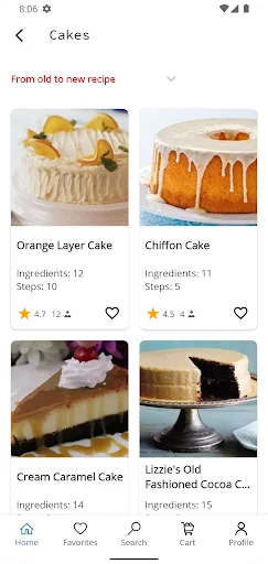 Cake and Baking Recipes screenshot 2