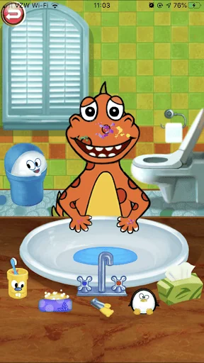 Dino Bath Dress Potty training