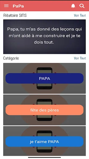 je t’aime Papa SMS 2026