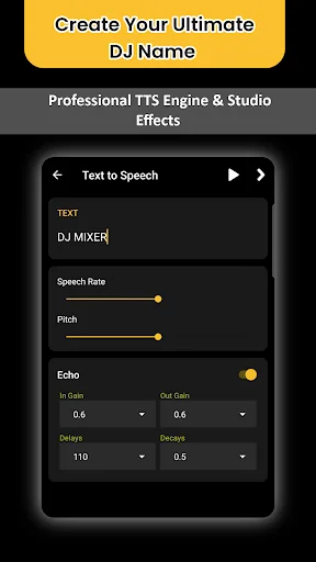 DJ Name Mixer : Studio Echo