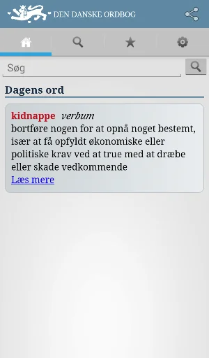 Den Danske Ordbog screenshot 1