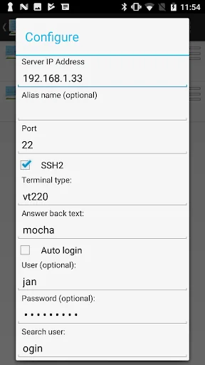 Mocha Telnet Lite screenshot 3
