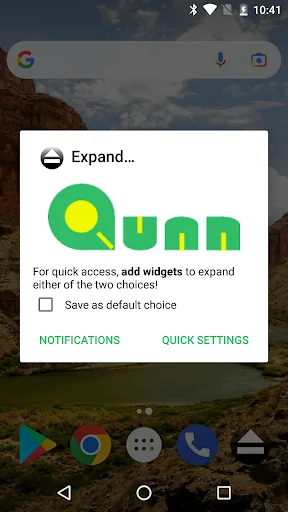 Expand Statusbar screenshot 1