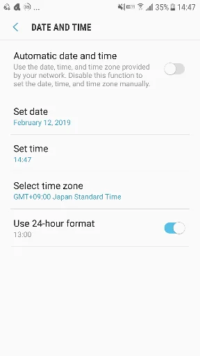 Date And Time Settings Shortcu