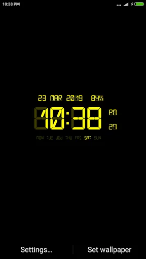 LED Digital Clock Wallpaper