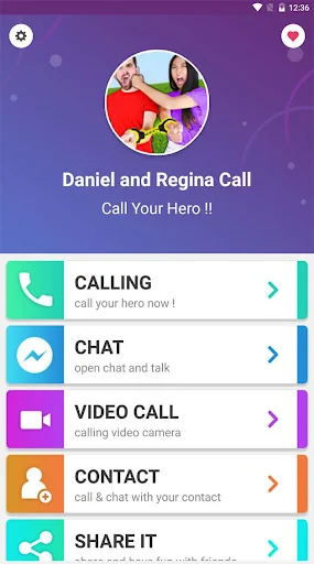 Daniel and Regina Call Fake screenshot 1