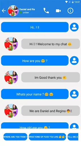 Daniel and Regina Call Fake screenshot 3