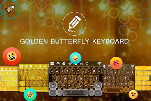 Golden Butterfly Keyboard
