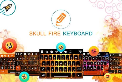 Skull Fire Keyboard