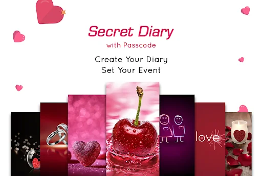 Secret diary with passcode