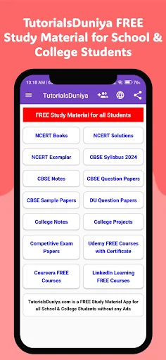 TutorialsDuniya Study Material