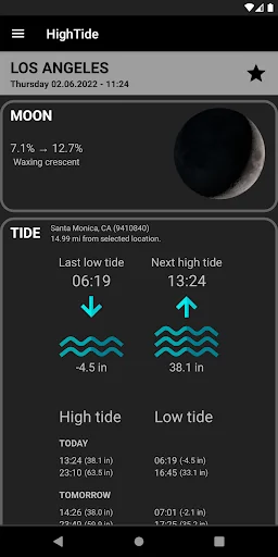 HighTide: tides & weather