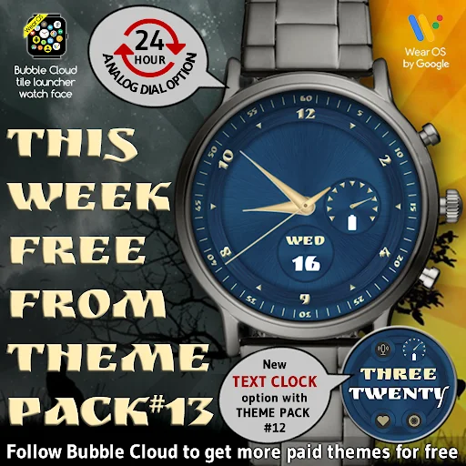 Watch Face Theme Bubble Cloud