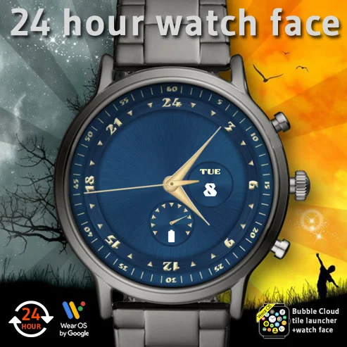 12/24h Analog Watch Face Pack
