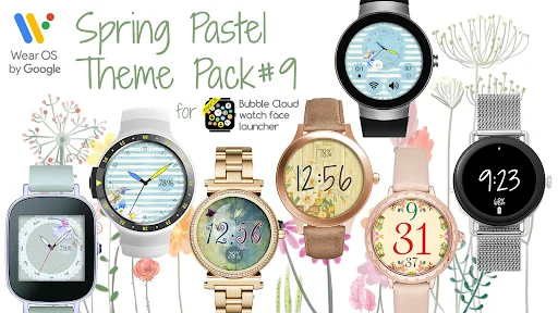 Spring Flower watch face pack