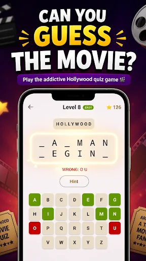 Hollywood - Movie Quiz Game