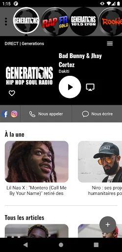 Générations hip hop rap radios